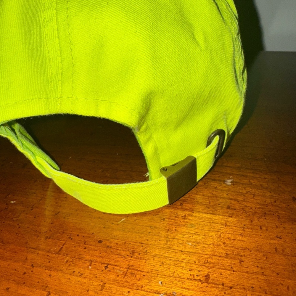 Neon Yellow MAMA Distressed Baseball Cap – Adjustable NWT - Picture 4 of 7